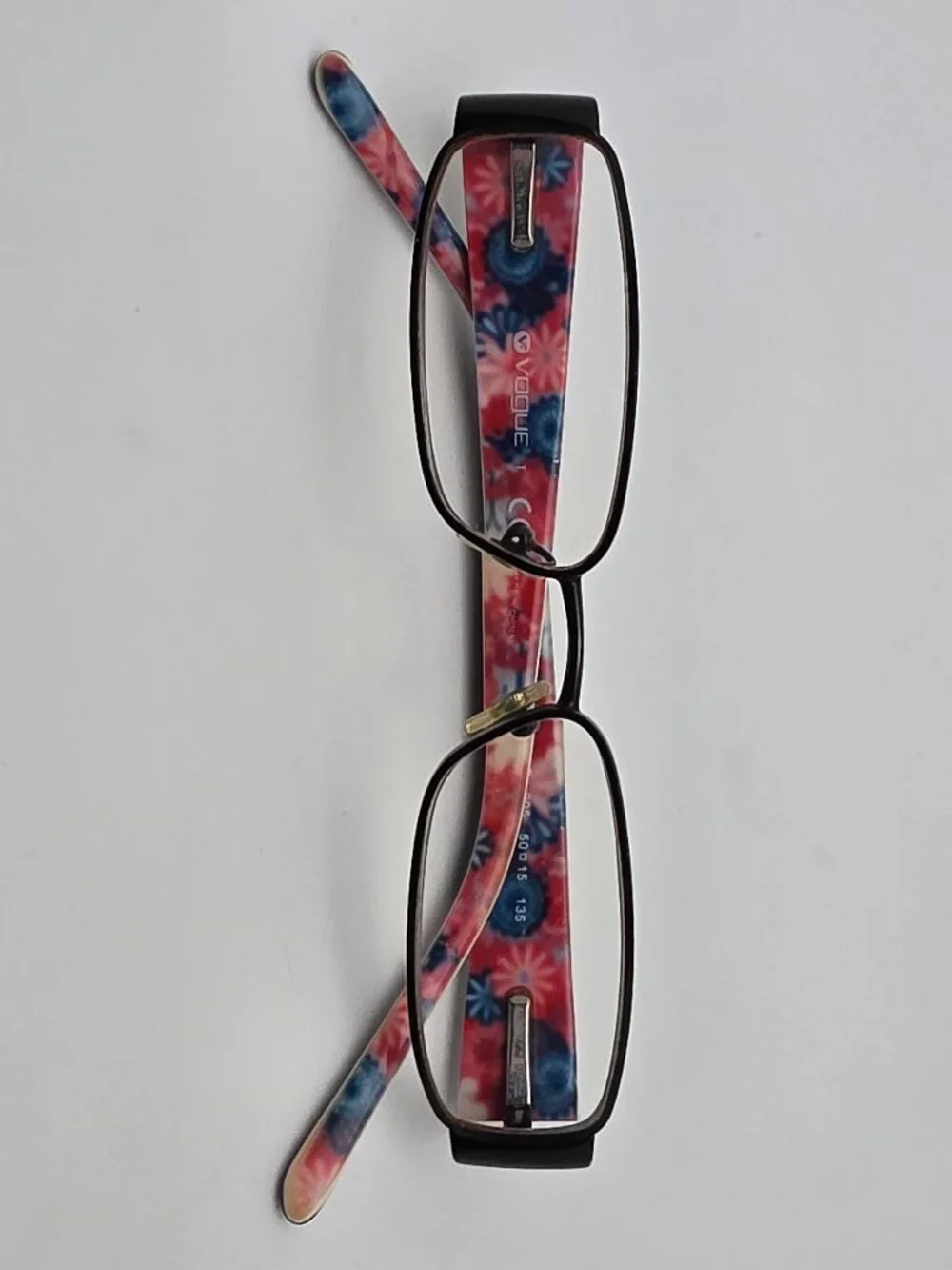 Vogue VO3691-B 905 Black Pink Rhinestone Eyeglasses Frame w/ Flexhinge and Case